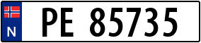 Truck License Plate